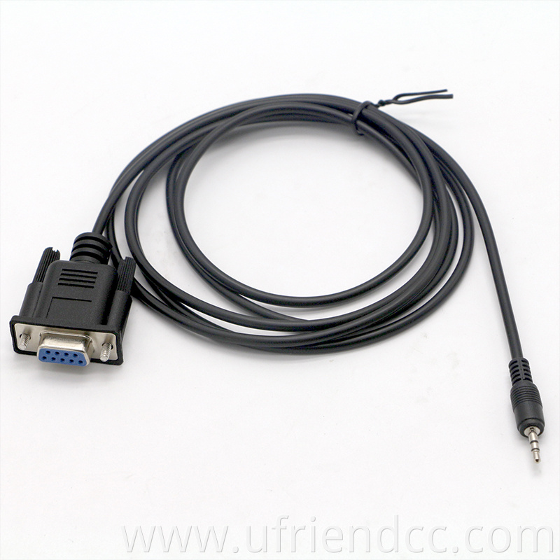 OEM Factory DB9 Pin Female RS232 Serial Port To DC 3.5mm Audio Jack Converter Cable